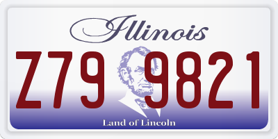 IL license plate Z799821