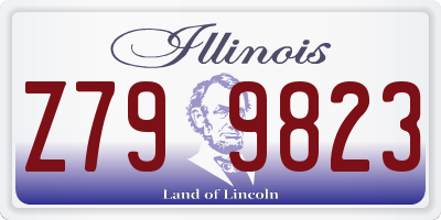 IL license plate Z799823