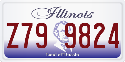 IL license plate Z799824