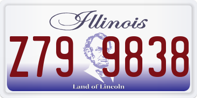 IL license plate Z799838