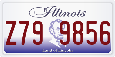 IL license plate Z799856