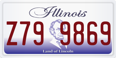 IL license plate Z799869