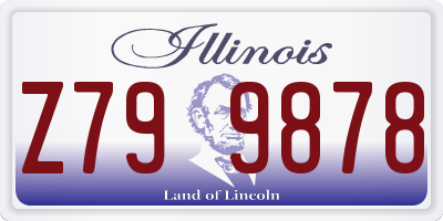 IL license plate Z799878