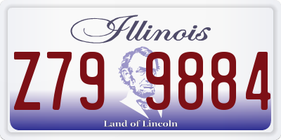 IL license plate Z799884