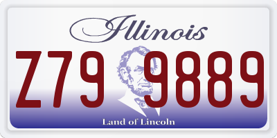 IL license plate Z799889