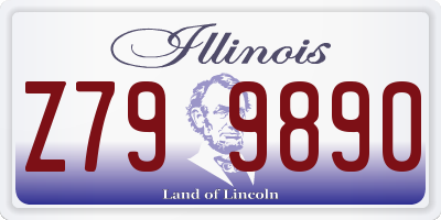 IL license plate Z799890