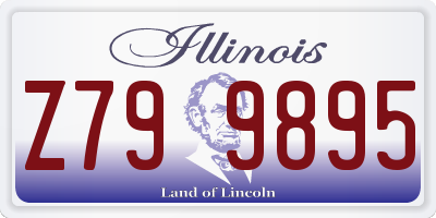 IL license plate Z799895