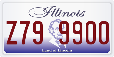 IL license plate Z799900