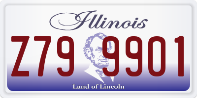 IL license plate Z799901