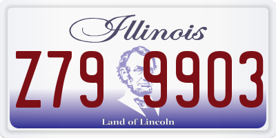 IL license plate Z799903