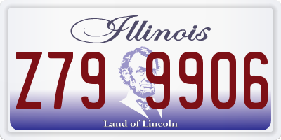 IL license plate Z799906