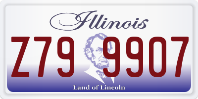 IL license plate Z799907