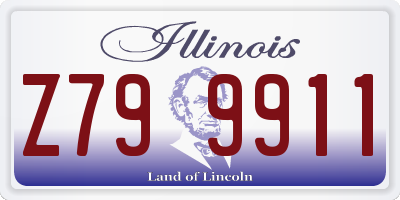 IL license plate Z799911