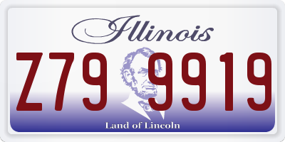IL license plate Z799919
