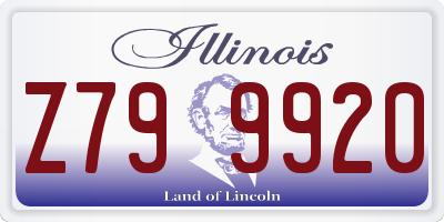 IL license plate Z799920