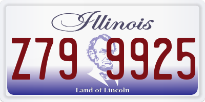 IL license plate Z799925
