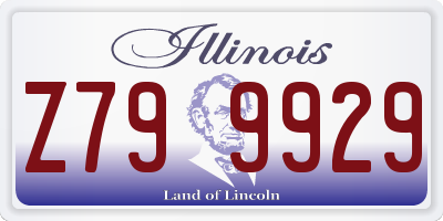 IL license plate Z799929