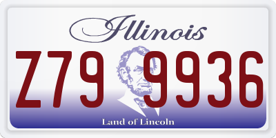 IL license plate Z799936
