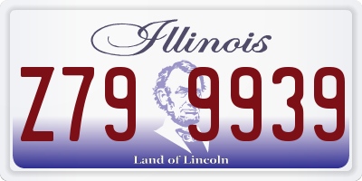 IL license plate Z799939