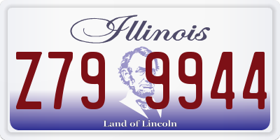IL license plate Z799944