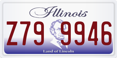 IL license plate Z799946