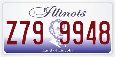 IL license plate Z799948