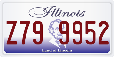 IL license plate Z799952