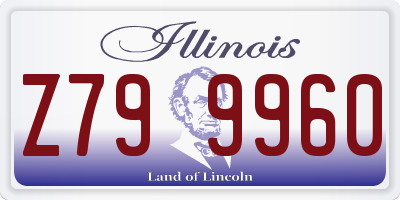 IL license plate Z799960