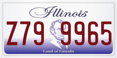 IL license plate Z799965