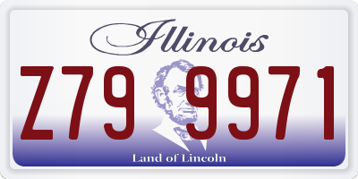IL license plate Z799971