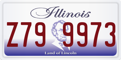 IL license plate Z799973