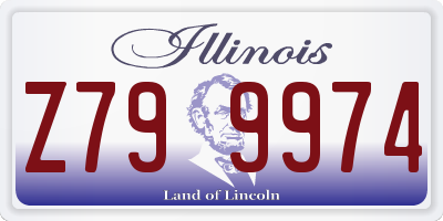 IL license plate Z799974