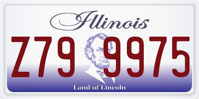 IL license plate Z799975