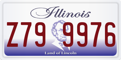IL license plate Z799976