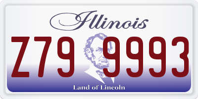 IL license plate Z799993