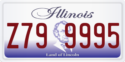 IL license plate Z799995