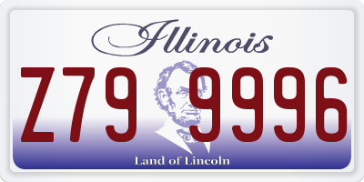 IL license plate Z799996