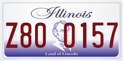 IL license plate Z800157