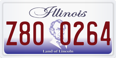 IL license plate Z800264