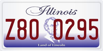 IL license plate Z800295