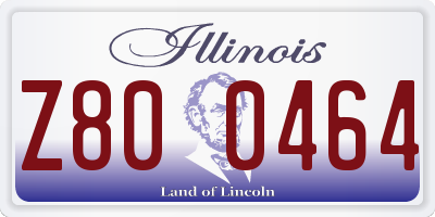 IL license plate Z800464