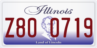 IL license plate Z800719