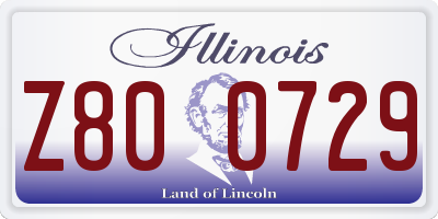 IL license plate Z800729