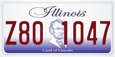 IL license plate Z801047