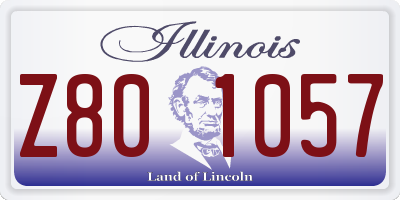IL license plate Z801057