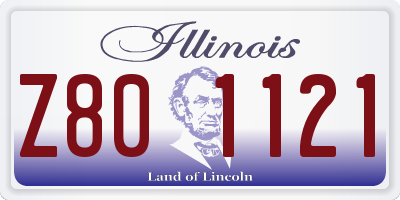 IL license plate Z801121