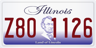 IL license plate Z801126