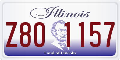 IL license plate Z801157