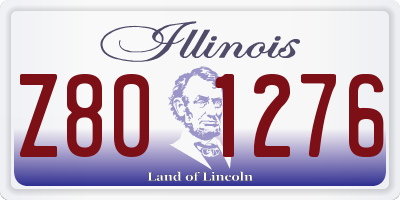 IL license plate Z801276