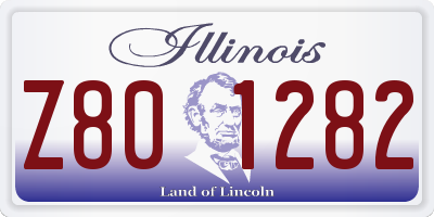 IL license plate Z801282